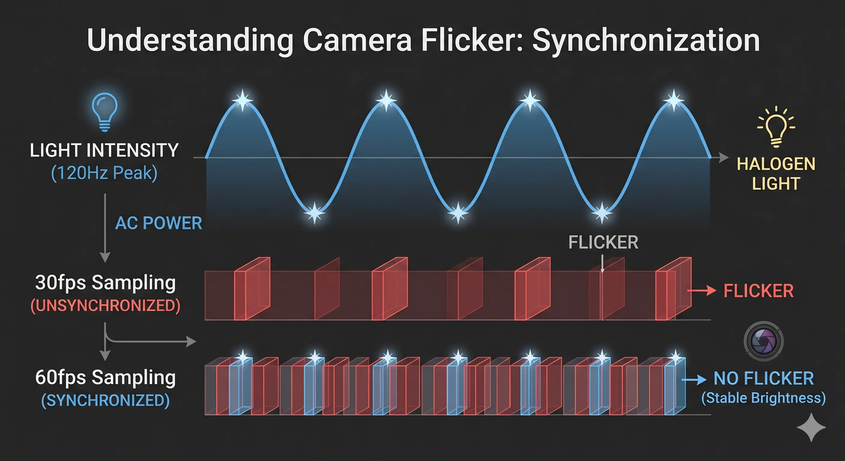 차량용 카메라 모듈을 위한 플리커 원인 분석 개념도